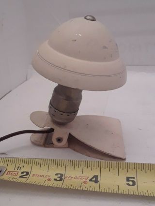 Vintage 1930 ' s ART DECO Clip on Night light Bed Time Book lamp Light 2