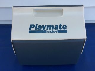 Vintage Igloo Playmate 16qt Camping Picnic Cooler Ice Chest W/ Side Button 2