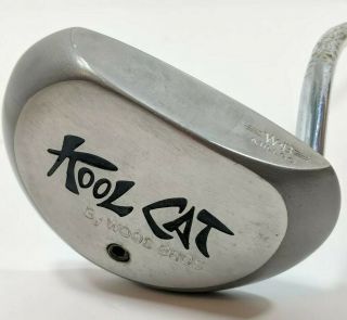 Rare Vintage Kool Cat By Wood Bros Milled Putter 35 " Right Handed Cork Grip