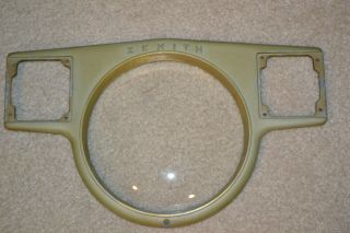 Zenith Vintage Tube Radio Face Plate For Chassis 8a02 W/ Glass 57 - 857