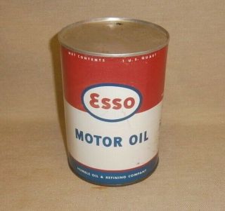 Vintage Esso 1 Quart Motor Oil Can