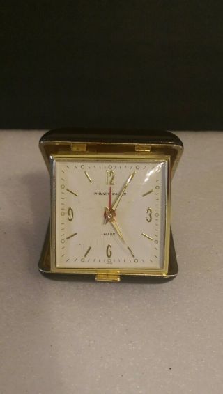 Vintage Phinney Walker Travel Alarm Clock Made In Germany