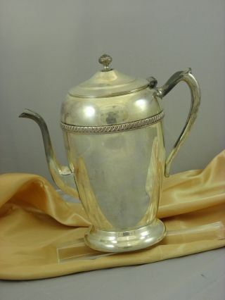 Vintage B.  Rogers Silver Co Silver On Copper Tea Pot 2310
