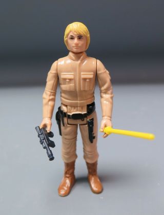 Vintage 1980 Star Wars Bespin Luke Skywalker Blonde Hair Action Figure Complete