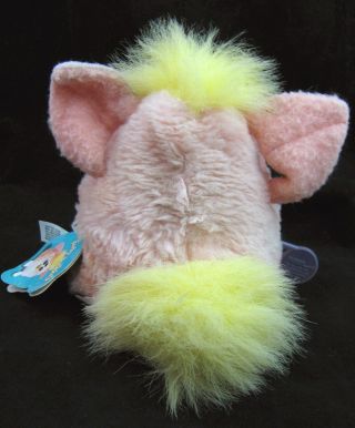 VTG Furby Babies Pink Pink Yellow Hair Tag Model 70 - 940 1999 2A 3