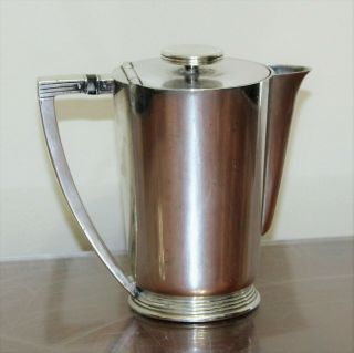 Vintage Art Deco Reed & Barton Silver Soldered 14 Oz Creamer Tea Pot Robin Line