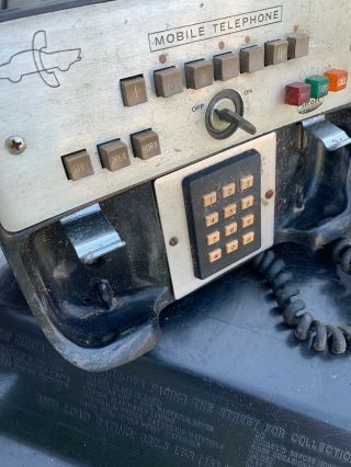 Vintage Secode Mobile Telephone dial w/mounting bracket Early Car Cell Phone 3