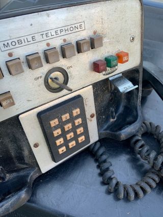 Vintage Secode Mobile Telephone dial w/mounting bracket Early Car Cell Phone 4