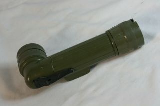 Vintage U.  S.  Military Fulton Model MX - 991/U Right Angle Flashlight 5