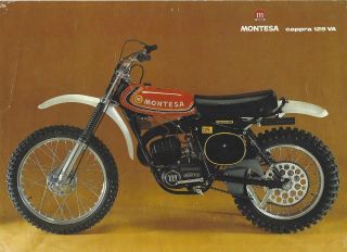 Vintage 1976 Montesa Cappra 125 Va Sales Brochure / Motorcycle Literature