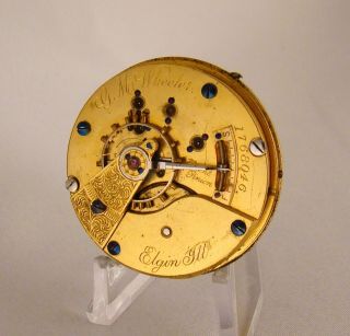 134 Years Old Movement Dial Elgin " G.  M.  Wheeler Mixed " 15j Hc 18s Pocket Watch