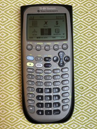 Vintage Texas Instruments Graphic Calculator Ti - 89 1997 Black With Cover