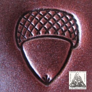 Discontinued Vintage Midas Large Detailed Acorn 1 " Leather Stamp Tool 8241