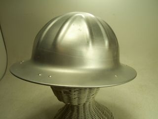 Vintage B.  F.  Mcdonald Co.  Los Angeles - Aluminum Hard Hat