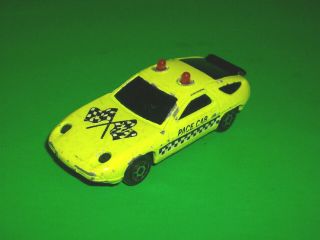Vintage Majorette Sonic Flashers Yellow Porsche 928 Pace Car