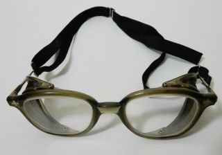 Vintage Side Shield Safety Glasses W/ Strap Aden ?