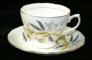 Vintage Colclough Bone China Cup And Saucer - Stardust 6791