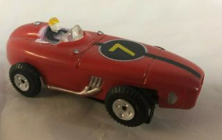 Vintage Aurora T - Jet Ho Slot Car Indy F1 Racer Race Car Red 7 Ex