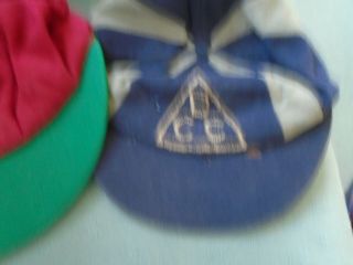 VINTAGE CRICKET CLUB PEAKED CAPS - FROM DCC - ID HELP PLEASE 2