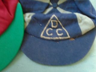 VINTAGE CRICKET CLUB PEAKED CAPS - FROM DCC - ID HELP PLEASE 3