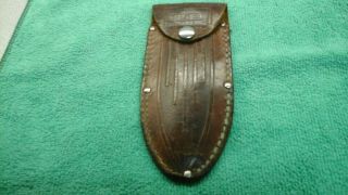 Vintage Case Xx Leather Sheath For Case Fly Fisherman 