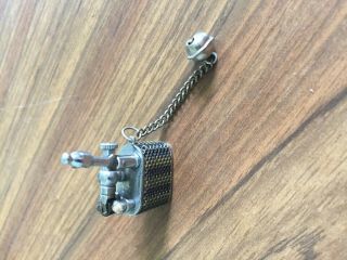 Vintage Miniature Lift Arm Lighter Made In Occupied Japan Key Chain Size