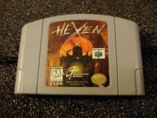 Hexen (nintendo 64,  1997) N64 Classic Vintage Retro Video Game Cartridge Only