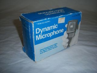 Vintage Realistic 21 - 1172a Cb Dynamic Mic Microphone 5 - Pin Connector