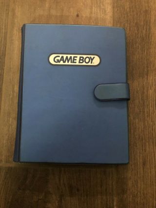 Vintage Blue Nintendo Gameboy Video Game Cartridge Storage Folder