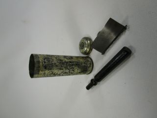 Vintage Dime Safety Razor Shaving Tin Antique Blade 1907