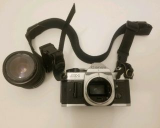 Vintage Ae - 1 Canon Program Camera With Tokina 28 - 70mm Lens