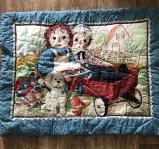 Raggedy Ann & Andy Crib Comforter Vintage And Quilt Clips