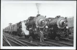 Vintage Postcard Railroad Locomotive 613,  611 Springfield Massachusetts