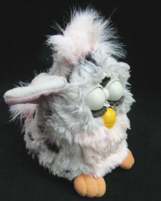VTG Furby Baby Gray Pink with SpotS 70 - 800 1998 w Tag Tiger Electronics 4