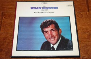 Vintage Dean Martin 3 Lp Vinyl Record Set " The Dean Martin Deluxe Set "