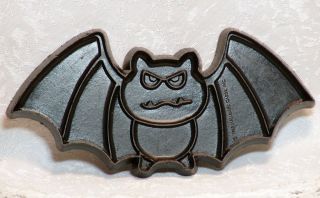 Hallmark Vintage Plastic Cookie Cutter - Halloween Bat Black Cute Scary Haunted