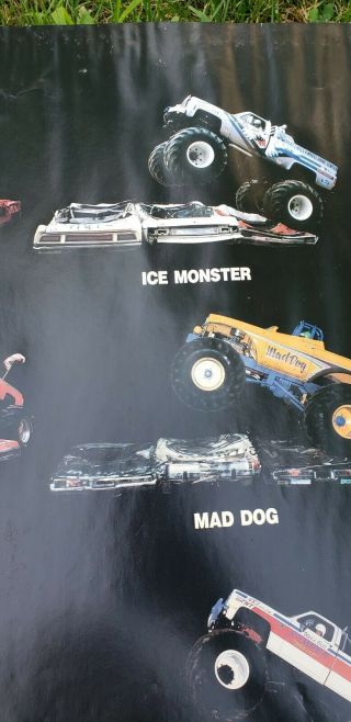 Vintage 1988 Monster Mashers Truck Poster Hard to Find 5