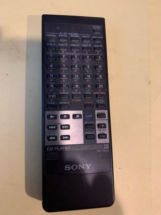 Vintage Sony Cd Player Remote Control Rm - D801