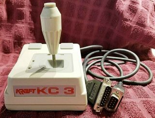 Vintage Kraftkraft Kc3 Computer Joystick For Apple & Ibm Compatible Computers