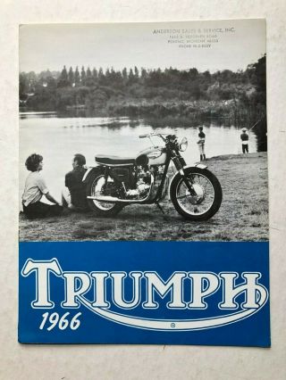 Vintage Brochure 1966 Triumph Motor Cycle