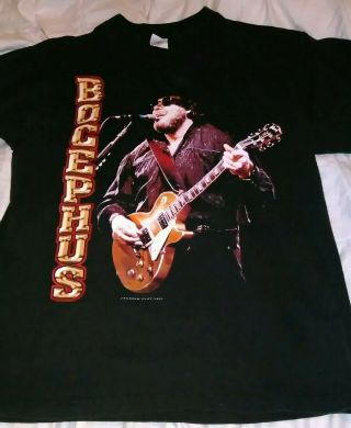 Vintage Hank Williams Jr.  Bocephus Concert Tour 2003 T Shirt Size Large,  Black