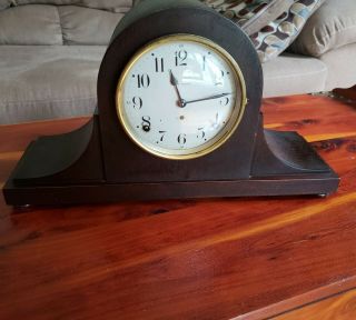 Vintage Seth Thomas 8 - Day Mantle Clock Gongs On The Hour/half