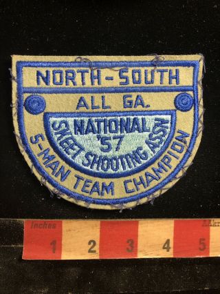 Vtg 1958 5 Man Team Champs North - S.  Nssa National Skeet Shooting Assn Patch 98mo
