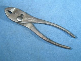 Vintage Crescent Tools G25 5 - 1/2 " Long Slip - Joint Pliers Usa Tool