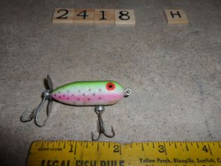 T2418 H Heddon Tiny Torpedo G Finish Reflective Rainbow Trout Fishing Lure