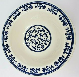 Homer Laughlin Sturbridge Eggshell Blue Floral Rim Soup Bowls 4 USA Vintage 3