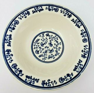 Homer Laughlin Sturbridge Eggshell Blue Floral Rim Soup Bowls 4 USA Vintage 5