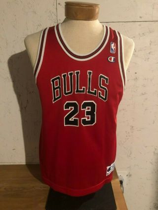 Vintage Nba Champion Chicago Bulls Michael Jordan 23 Jersey Youth Xl 18 - 20 2