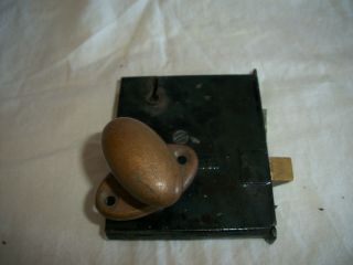 Vintage Norwalk Lock Co Door Lock & Brass Knob Handle Hardware