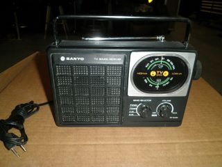 Sanyo Tv Sound Receiver Rp 330 Vintage Radio Am Fm Television Audio Portable